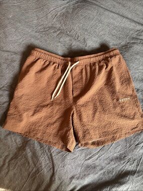 Men’s PacSun Textured Brown Swim Shorts